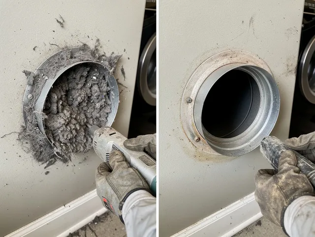 Professional clogged vent cleaning by Meriden Dryer Vent Cleaning in Meriden