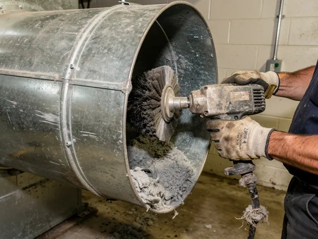 Industrial-grade dryer vent cleaning by Meriden Dryer Vent Cleaning in Meriden