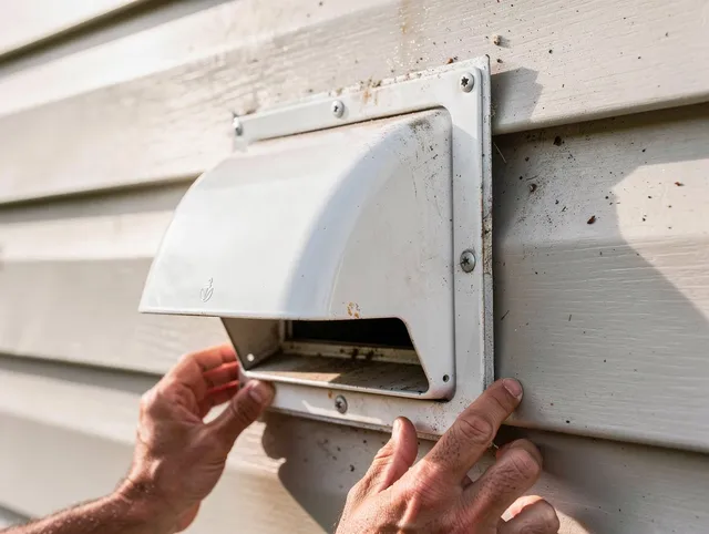 Meriden Dryer Vent Cleaning technician delivering thorough residential dryer vent cleaning service in Meriden